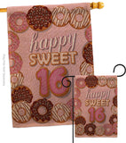 Sweet sixteen - Party & Celebration Special Occasion Vertical Impressions Decorative Flags HG115175 Made In USA