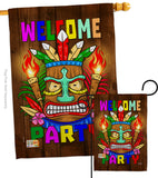 Welcome Tiki Party - Party & Celebration Special Occasion Vertical Impressions Decorative Flags HG137062 Made In USA