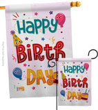 Cute Birthday - Party & Celebration Special Occasion Vertical Impressions Decorative Flags HG192209 Made In USA