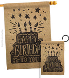 Happy Birthday to You - Party & Celebration Special Occasion Vertical Impressions Decorative Flags HG192223 Made In USA