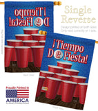 ¡Tiempo de Fiesta! - Party & Celebration Special Occasion Vertical Impressions Decorative Flags HG120031 Made In USA