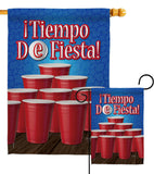 ¡Tiempo de Fiesta! - Party & Celebration Special Occasion Vertical Impressions Decorative Flags HG120031 Made In USA