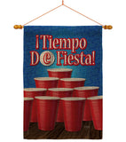 ¡Tiempo de Fiesta! - Party & Celebration Special Occasion Vertical Impressions Decorative Flags HG120031 Made In USA