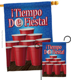 ¡Tiempo de Fiesta! - Party & Celebration Special Occasion Vertical Impressions Decorative Flags HG120031 Made In USA