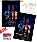 Never Forget - Patriotic Americana Horizontal Impressions Decorative Flags HG120244 Made In USA