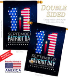 Memory Of 9/11 - Patriotic Americana Horizontal Impressions Decorative Flags HG120245 Made In USA