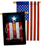 9/11 Never Forget - Patriotic Americana Horizontal Impressions Decorative Flags HG130395 Made In USA