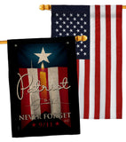 9/11 Never Forget - Patriotic Americana Horizontal Impressions Decorative Flags HG130395 Made In USA