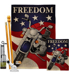 Freedom - Patriotic Americana Vertical Impressions Decorative Flags HG111045 Made In USA