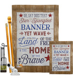 Star Spangled Pride - Patriotic Americana Vertical Impressions Decorative Flags HG111086 Made In USA