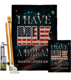 I Have A Dream MLK - Patriotic Americana Vertical Impressions Decorative Flags HG137379 Made In USA