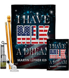 I Have A Dream MLK - Patriotic Americana Vertical Impressions Decorative Flags HG137379 Made In USA