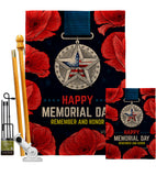 Honor Our Hero - Patriotic Americana Vertical Impressions Decorative Flags HG137497 Made In USA