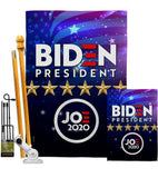 Joe Biden 2020  - Patriotic Americana Vertical Impressions Decorative Flags HG170075 Made In USA