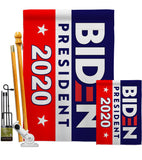 2020 Joe Biden - Patriotic Americana Vertical Impressions Decorative Flags HG170078 Made In USA