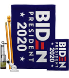 Biden President 2020 - Patriotic Americana Vertical Impressions Decorative Flags HG170079 Made In USA