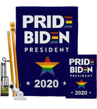 2020 Biden President - Patriotic Americana Vertical Impressions Decorative Flags HG170080 Made In USA