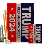 Keep America Great - Patriotic Americana Vertical Impressions Decorative Flags HG170082 Made In USA