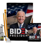 Biden President 2020 - Patriotic Americana Vertical Impressions Decorative Flags HG170136 Made In USA