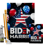 Biden Harris - Patriotic Americana Vertical Impressions Decorative Flags HG170143 Made In USA