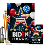 46 Biden Harris - Patriotic Americana Vertical Impressions Decorative Flags HG170158 Made In USA