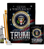 President Trump Best Ever - Patriotic Americana Vertical Impressions Decorative Flags HG170178 Made In USA