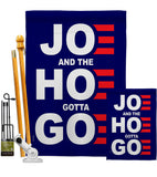 Joe Gotta Go - Patriotic Americana Vertical Impressions Decorative Flags HG170227 Made In USA