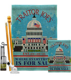 Traitor Joe's - Patriotic Americana Vertical Impressions Decorative Flags HG170250 Made In USA