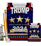 Keep America Great Trump - Patriotic Americana Vertical Impressions Decorative Flags HG192179 Made In USA