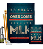 We Shall Overcome MLK - Patriotic Americana Vertical Impressions Decorative Flags HG192384 Made In USA