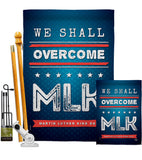 We Shall Overcome MLK - Patriotic Americana Vertical Impressions Decorative Flags HG192384 Made In USA