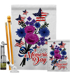 Memorial Bouquet - Patriotic Americana Vertical Impressions Decorative Flags HG192542 Made In USA