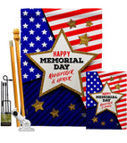 Honor Memorial - Patriotic Americana Vertical Impressions Decorative Flags HG192574 Made In USA