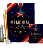 Memorial Day Honor - Patriotic Americana Vertical Impressions Decorative Flags HG192598 Made In USA