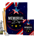 Memorial Day Honor - Patriotic Americana Vertical Impressions Decorative Flags HG192598 Made In USA