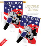 Freedom - Patriotic Americana Vertical Impressions Decorative Flags HG111045 Made In USA