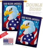 Freedom Eagle - Patriotic Americana Vertical Impressions Decorative Flags HG111051 Imported