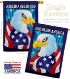 Freedom Eagle - Patriotic Americana Vertical Impressions Decorative Flags HG111051 Imported