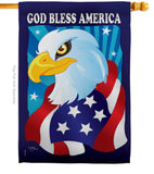 Freedom Eagle - Patriotic Americana Vertical Impressions Decorative Flags HG111051 Imported