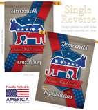 Every Vote Counts - Patriotic Americana Vertical Impressions Decorative Flags HG111069 Made In USA