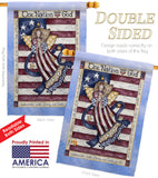 One Nation Under God - Patriotic Americana Vertical Impressions Decorative Flags HG111074 Made In USA