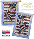 One Nation Under God - Patriotic Americana Vertical Impressions Decorative Flags HG111074 Made In USA