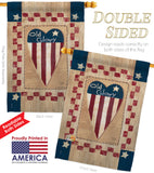 Old Glory Heart - Patriotic Americana Vertical Impressions Decorative Flags HG111082 Made In USA