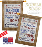 Star Spangled Pride - Patriotic Americana Vertical Impressions Decorative Flags HG111086 Made In USA