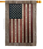 Pledge of Allegiance - Patriotic Americana Vertical Impressions Decorative Flags HG111091 Made In USA