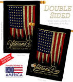 Remember Who Served - Patriotic Americana Vertical Impressions Decorative Flags HG111092 Made In USA