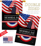 Remember Memorial Day - Patriotic Americana Vertical Impressions Decorative Flags HG111096 Made In USA