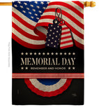 Remember Memorial Day - Patriotic Americana Vertical Impressions Decorative Flags HG111096 Made In USA