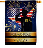 Honor Patriotic - Patriotic Americana Vertical Impressions Decorative Flags HG111097 Made In USA