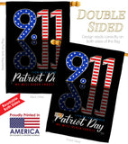 September 11 - Patriotic Americana Vertical Impressions Decorative Flags HG111102 Made In USA